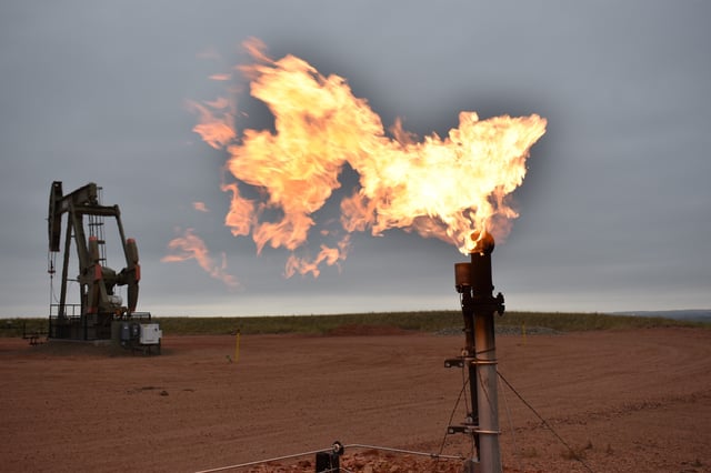 Oil well in Watford City,North Dakota