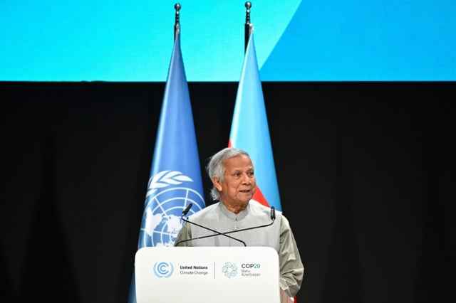 Muhammad Yunus, a Nobel Peace Prize winner, was named Bangladesh's interim leader in August after a student-led uprising toppled the country's autocratic ruler