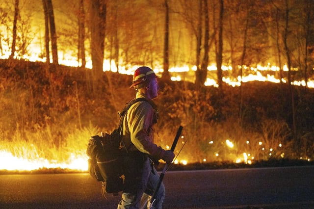 NJ wildfire
