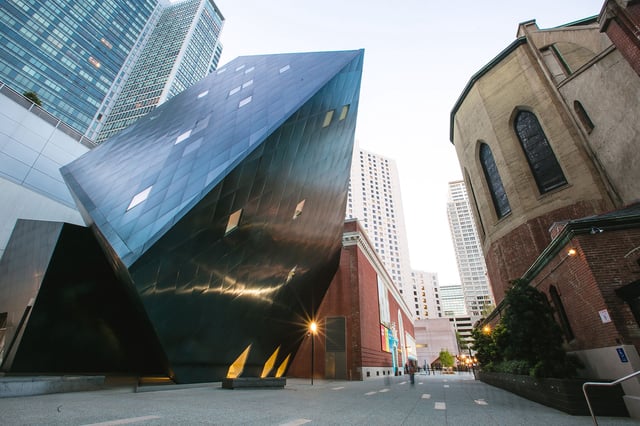 The museum on Jessie Street was redesigned in 2008 and a modern addition was added to the space.