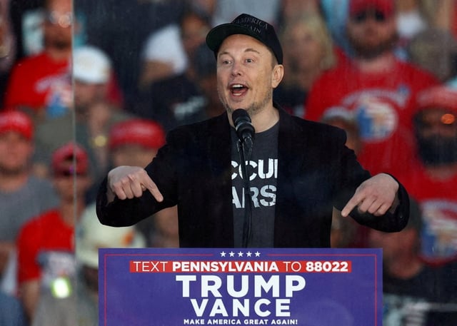 Tesla CEO and X owner Elon Musk has been named as chief of a government efficiency department, alongside Trump&#39;s former rival for the Republican nomination, Vivek Ramaswamy. (PHOTO:  Reuters)