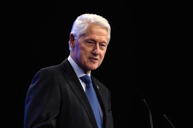 Former President Bill Clinton speaks onstage during the Clinton Global Initiative on Sept. 23, 2024 in New York.