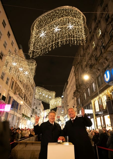 In a 2022 survey, 64 percent of Austrians polled said the festive lights created 'a pleasant, Christmassy atmosphere' for them