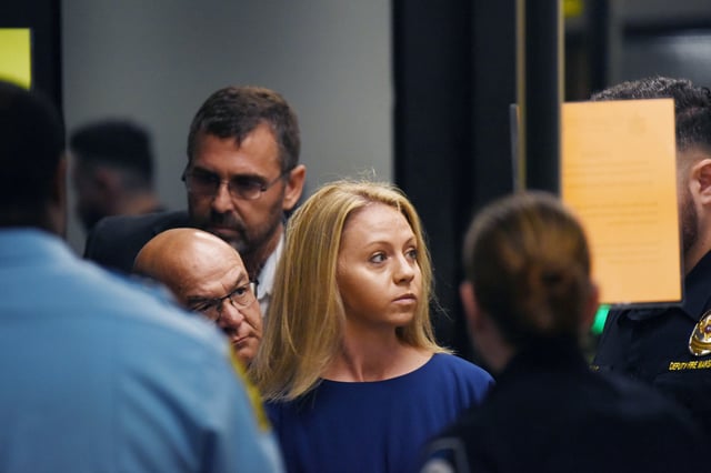 Amber Guyger on the first day of the trial in Dallas in 2019. 
