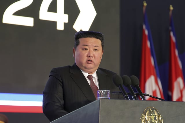 Kim Jong Un Speaks at Defense Exhibition