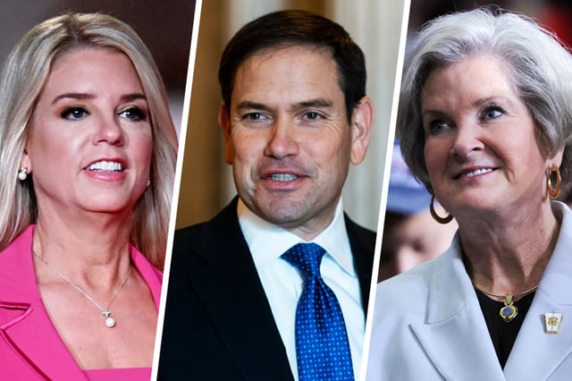 Pam Bondi, Marco Rubio, and Susie Wiles.