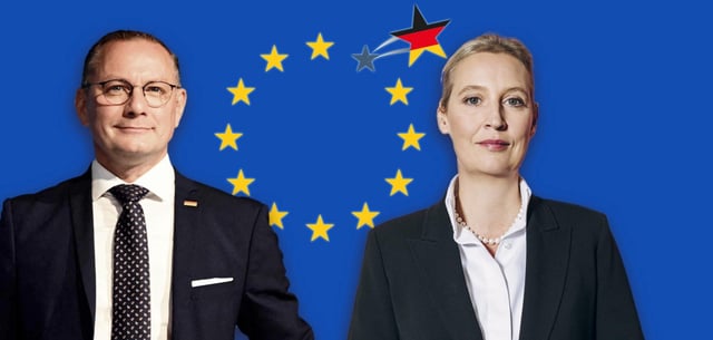 AfD-Chefs Tino Chrupalla und Alice Weidel