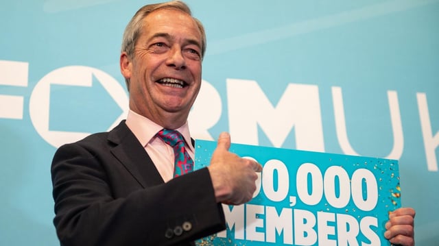 Nigel Farage announced a milestone for his party last week — 100,000 members
