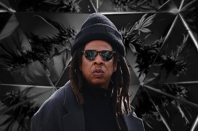 Jay-Z cannabis illustration.