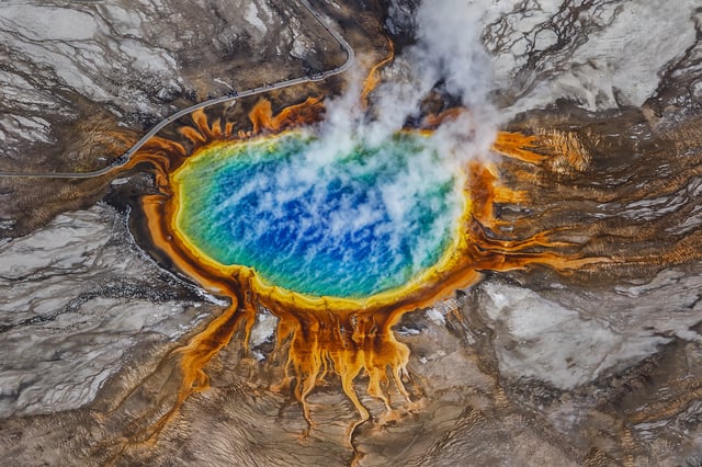 Grand Prismatic Spring yellowstone