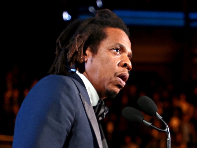 CLEVELAND, OHIO - OCTOBER 30: Jay Z speaks onstage during the 36th Annual Rock & Roll Hall Of Fame Induction Ceremony at Rocket Mortgage Fieldhouse on October 30, 2021 in Cleveland, Ohio. (Photo by Dimitrios Kambouris/Getty Images for The Rock and Roll Hall of Fame )