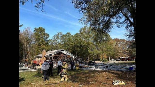 A Weddington couple was hospitalized after their house exploded Nov. 17; Wesley Decker, 82, later died, according to investigators.