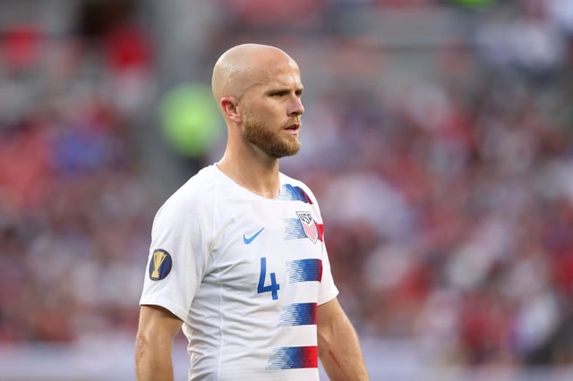 Michael Bradley of USA during the Group D 2019 CONCACAF Gold Cup fixture between United States of America and Trinidad & Tobago at FirstEnergy Stadium on June 22, 2019 in Cleveland, Ohio.