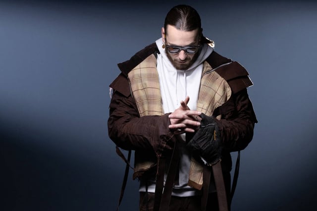 Le rappeur français SCH à Paris le 13 avril 2021.