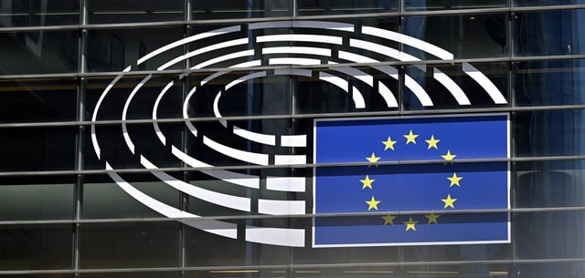 Außenansicht des Europäischen Parlaments in Brüssel