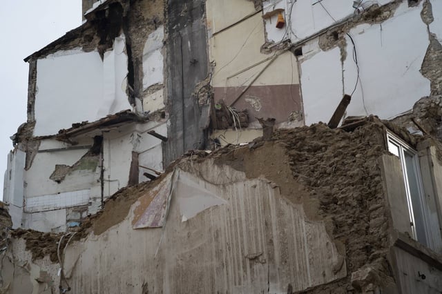 Des immeubles effondrés rue d'Aubagne à Marseille, le 29 novembre 2018.