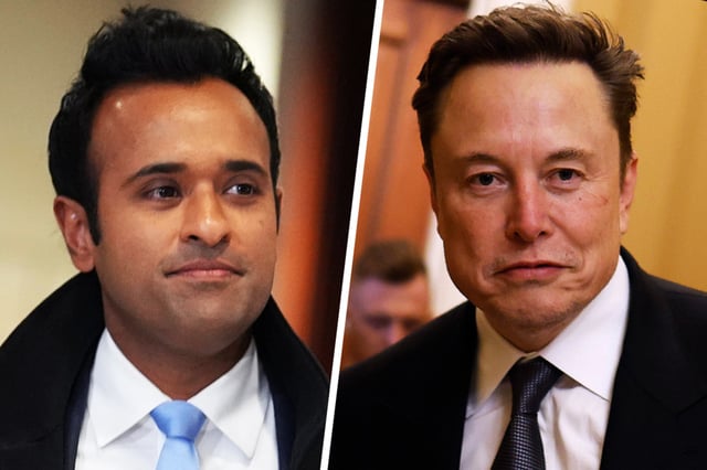 Vivek Ramaswamy and Elon Musk.
