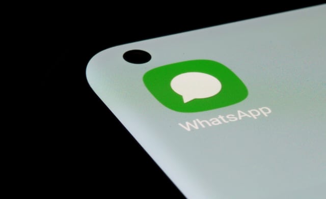 WhatsApp app is seen on a smartphone in this illustration taken, July 13, 2021.