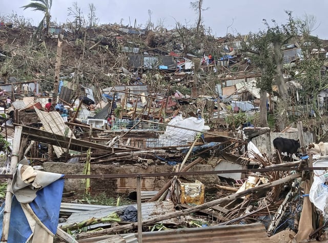 Seules 3 500 personnes du Grand Mamoudzou se seraient mises à l’abri avant le passage du cyclone.