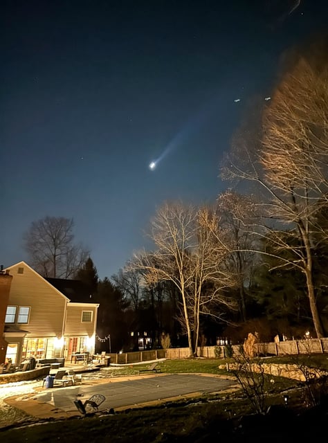 Multiple drones are seen over Bernardsville, N.J., Dec. 5, 2024.