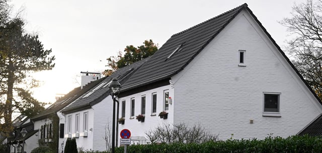 Häuser der denkmalgeschützten Golzheimer Siedlung in Düsseldorf