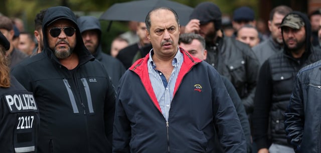 Clan-Chef Mahmoud Al-Zein bei einer Beerdigung im Jahr 2018