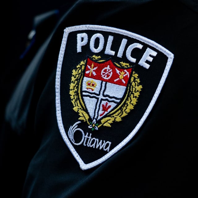 Ottawa police say 10 people have been taken to hospital and one of them is suffering from life threatening injuries after a suspected carbon monoxide poisoning case. A Ottawa Police Service (OPS) patch is seen in Ottawa, on Sunday, Sept. 29, 2024. THE CANADIAN PRESS/Spencer Colby
