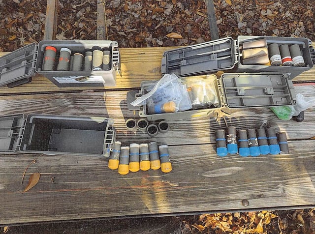 Prosecutors say more than 150 apparent pipe bombs were found at a Virginia man’s home in what could be FBI’s largest-ever seizure of "finished explosive devices."
