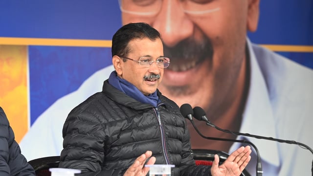 AAP National Convenor Arvind Kejriwal during press conference in New Delhi on January 4, 2025. (Photo by Arvind Yadav/ Hindustan Times)