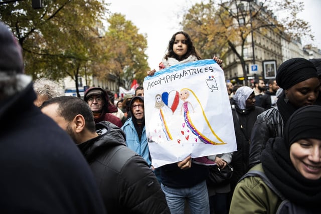 Une manifestation contre l'islamophobie dans les rues de Paris, le 10 novembre 2019.