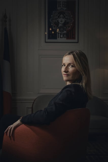 Bérangère Couillard en 2023, alors ministre déléguée chargée de l'Egalité entre les femmes et les hommes.