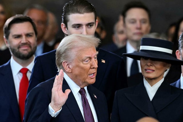 Donald Trump a prêté serment le 20 janvier 2025.
