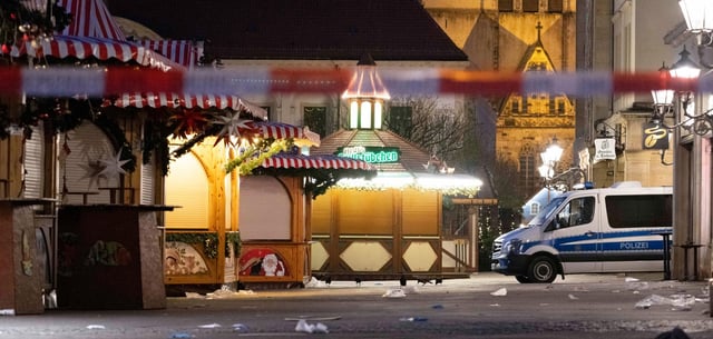 Der Magdeburger Weihnachtsmarkt nach dem Anschlag am 21. Dezember 2024
