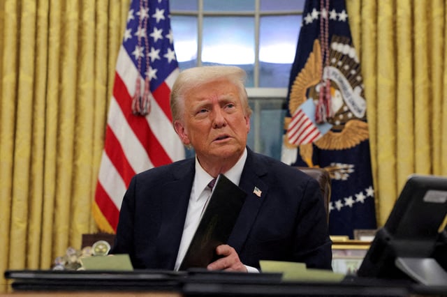 Le président américain Donald Trump à la Maison-Blanche.