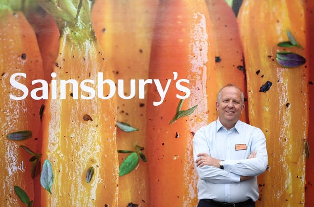 Caption: Sainsbury&#39;s boss Simon Roberts announced 3,000 job cuts saying the grocer faced &#39;challenging costs&#39;.
Photo: Henry Nicholls/ Reuters