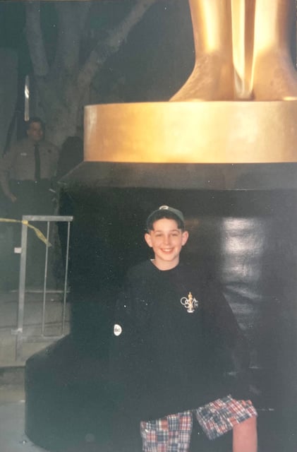 Jeremy Strong shared a childhood photo after his Academy Award nomination was announced on Thursday.
