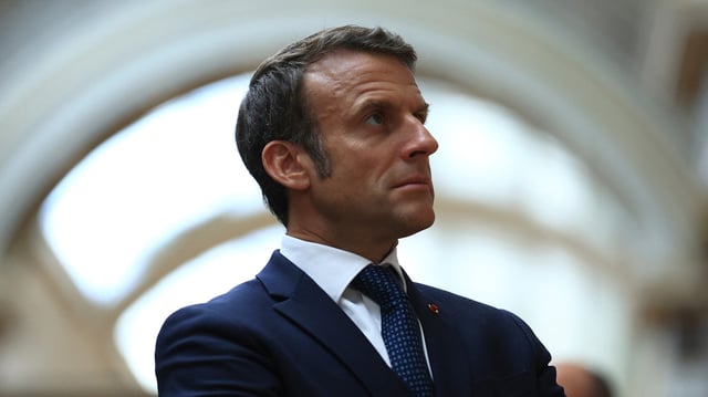 Emmanuel Macron au musée du Louvre à Paris, le 7 juin 2023.