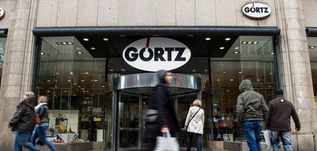 Das Hauptgeschäft der Schuhhandelskette Görtz in der Hamburger Innenstadt