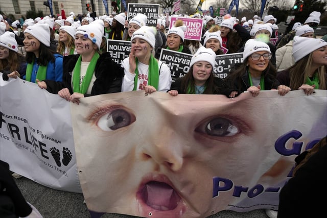 Lors de la March for life à Washington vendredi 24 janvier 2025.