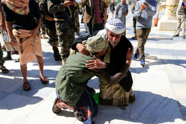 Scores of prisoners were reunited with their families
