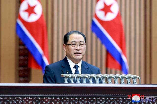 Le Premier ministre nord-coréen Pak Thae Song.