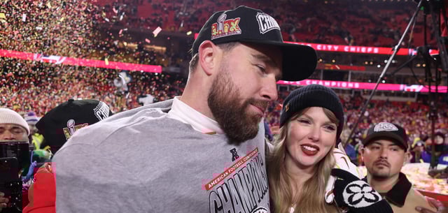 Die US-Sängerin Taylor Swift feierte mit ihrem Lebensgefährten, Chiefs-Superstar Travis Kelce