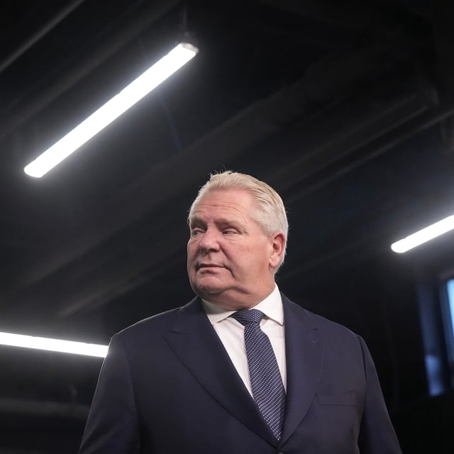 Ontario Premier Doug Ford attends a news conference at Queen's Park Legislature in Toronto on Thursday  December 12, 2024. Two senior government sources say Premier Doug Ford plans to call a snap election next Wednesday. THE CANADIAN PRESS/Chris Young