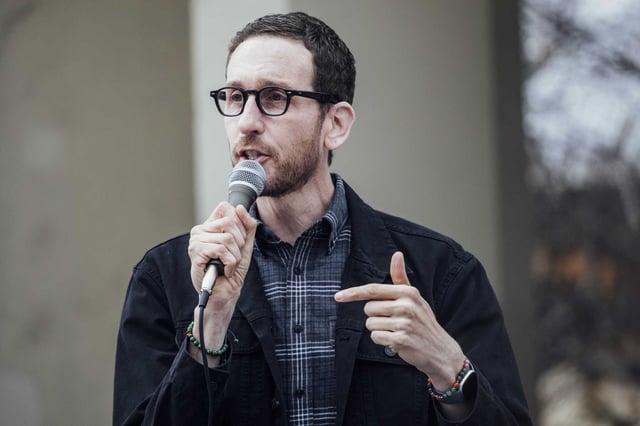 State Sen. Scott Wiener, seen here in January 2024, wants to make it easier for homeowners and insurers to sue major oil and gas companies over disasters that climate change has worsened, such as wildfires.