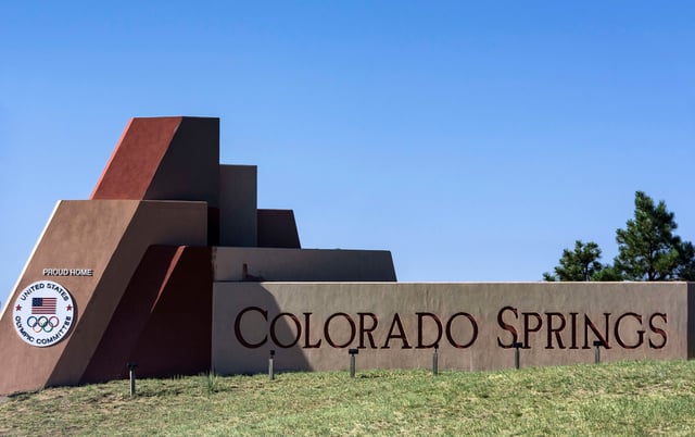 A father in Colorado was hit by a heavy metal ball which went out of bounds.