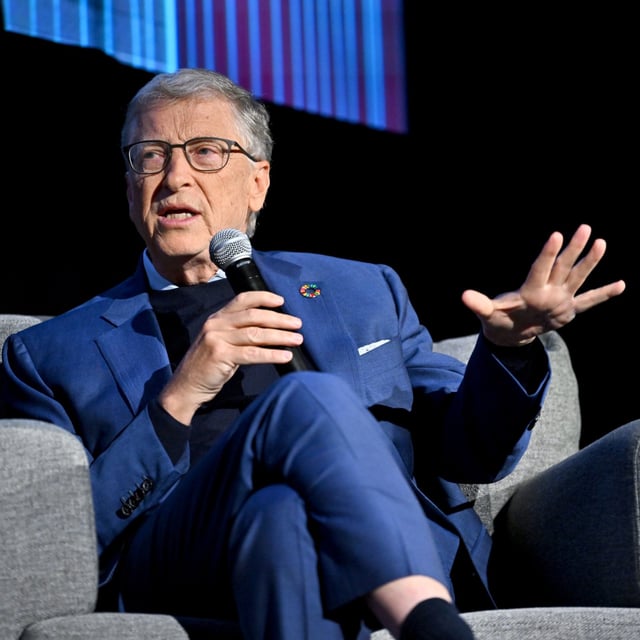 Bill Gates speaks onstage at an event at the Paris Theater on September 26, 2024 in New York City.