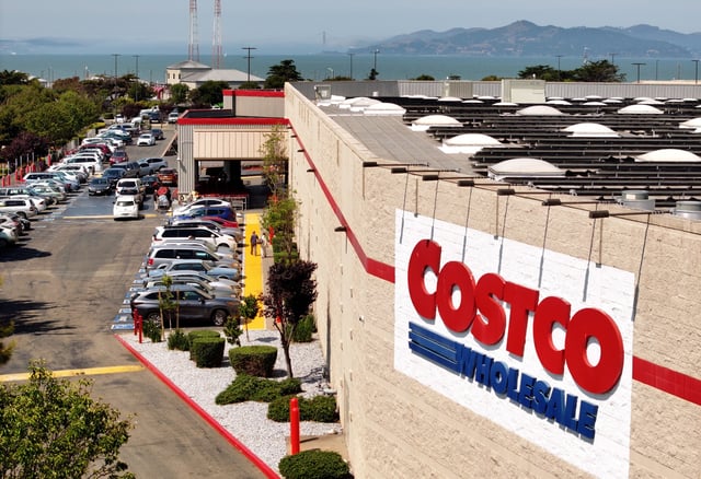 Exterior of Costco store