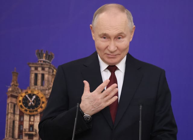 Russian president Vladimir Putin