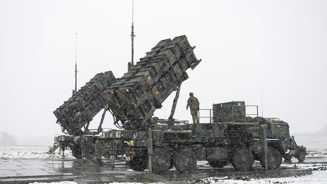Patriot Missile launchers positioned in southeastern Poland. Photo: Sebastian Kahnert/picture alliance via Getty Images
