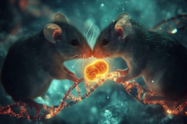 They found that not only did these edits allow the creation of bi-paternal animals that sometimes lived to adulthood, but they also led to stem cells with more stable pluripotency. Credit: Neuroscience News